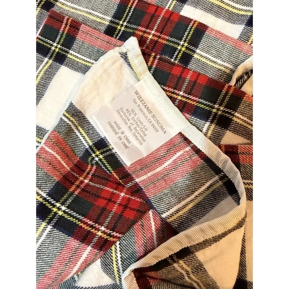 Complete Christmas Table Linen Lot Williams Sonoma, Placemats, Runner Tablecloth